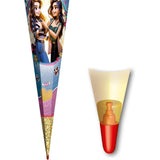 Roth Schultüte Best Friends Forever, 85cm, eckig, Rot(h)-Spitze, Tüllverschluss (Organza gold), Goldborte