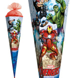 Roth Schultüte Marvel Avengers, 85cm, eckig, Rot(h)-Spitze, Tüllverschluss