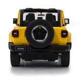 Jamara Jeep Wrangler JL 1:14 gelb 2,4GHz Tür manuell Ferngesteuertes Auto mit LED Fahrlicht