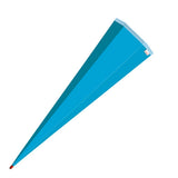 Roth Schultüte-Rohling/Basteltüte, pazifikblau, 85cm, eckig, Rot(h)-Spitze, ohne Verschluss