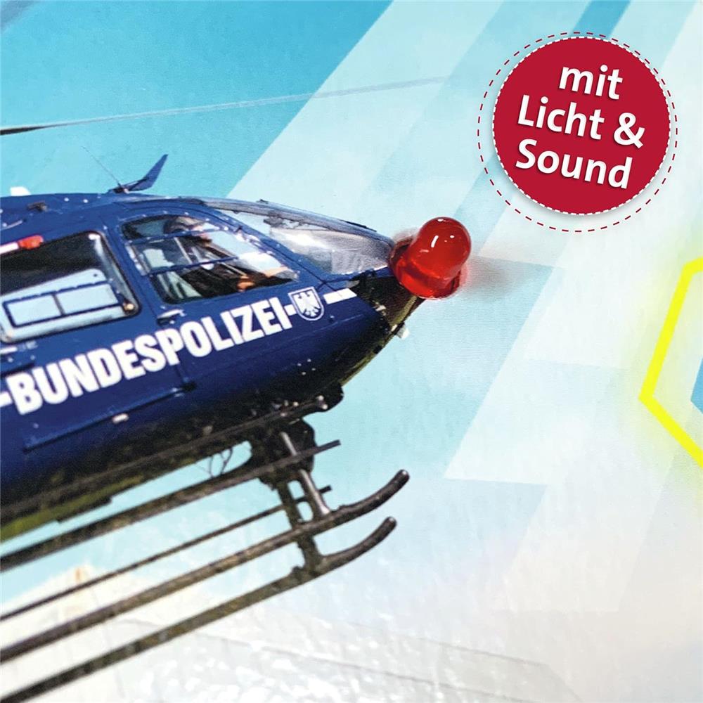Roth Schultüte Polizei, 70cm, rund, Rot(h)-Spitze, Filzverschluss, mit Licht & Sound