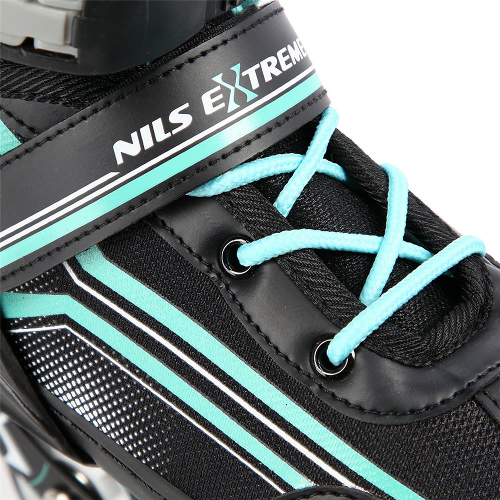 2in1 Inliner Schlittschuhe Gr. 29-33, Schwarz-Blau, verstellbar | NILS EXTREME NH18190
