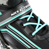 2in1 Inliner Schlittschuhe Gr. 29-33, Schwarz-Blau, verstellbar | NILS EXTREME NH18190