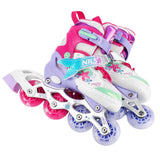 4in1 LED Inliner Schlittschuhe Rollschuhe Gr. 31-34, verstellbar | NILS FUN NH18150 MAZZY