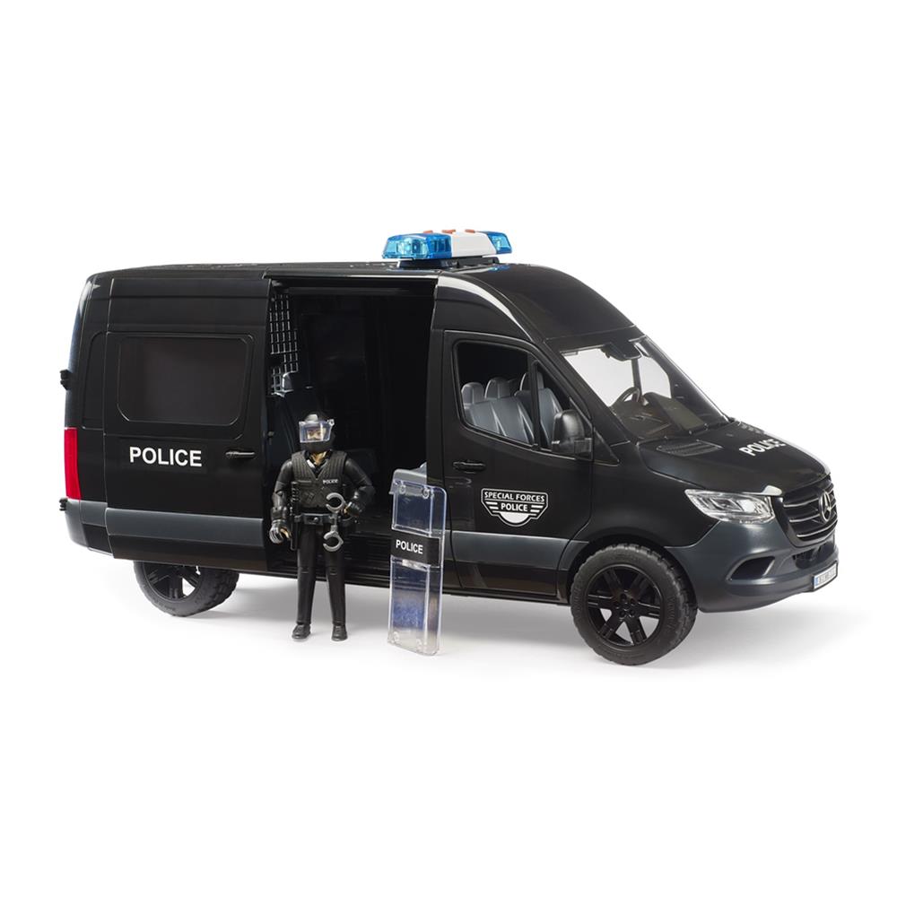 Bruder 02685 - MB Sprinter Police Special Forces, Polizei Spezialeinheit mit Figur