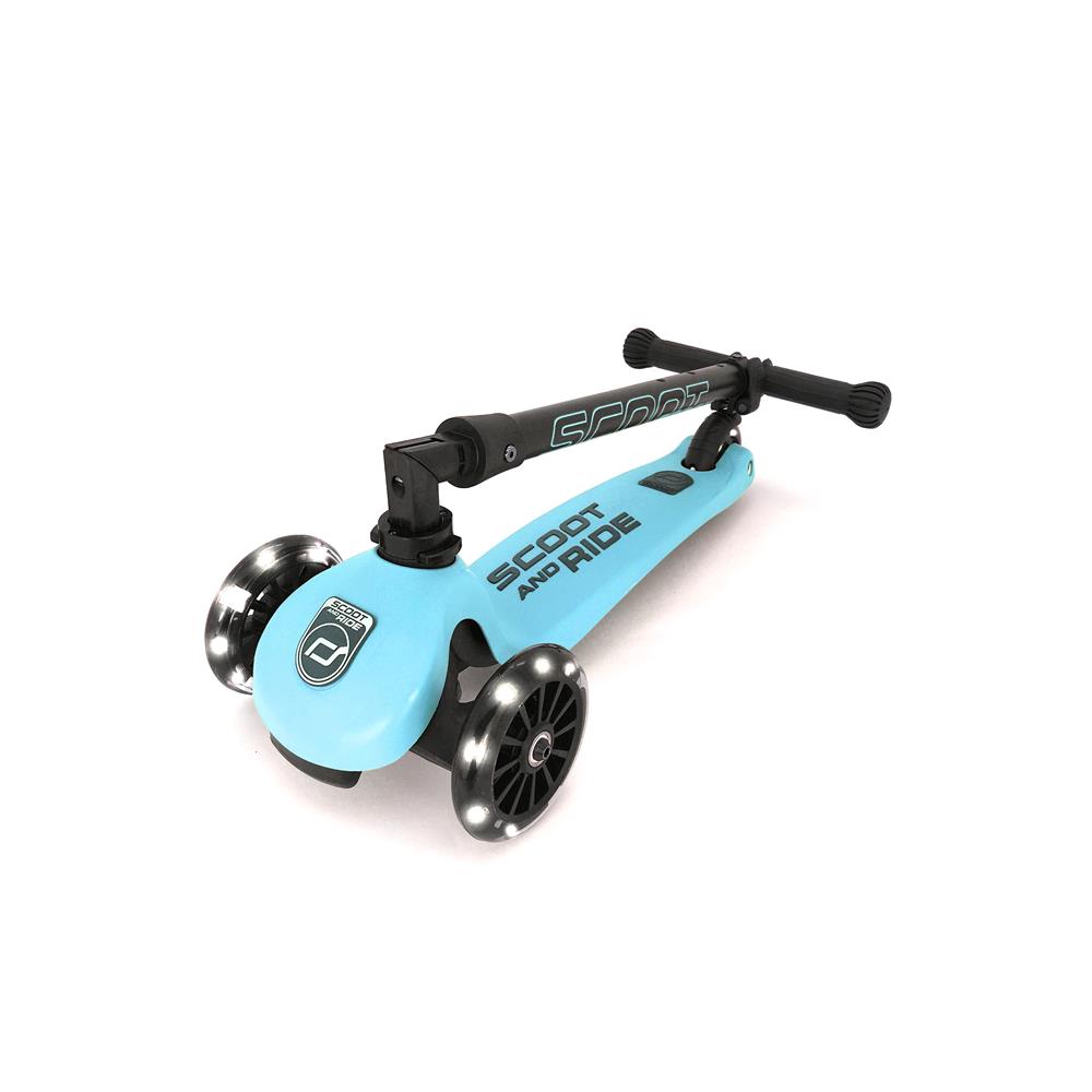 Scoot & Ride Highwaykick 3 LED Scooter, blueberry - Kinderroller, ab 3 Jahren