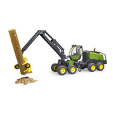 Bruder 02135 - John Deere 1270G Harvester mit 1 Baumstamm