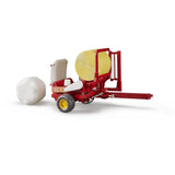 Bruder 02122 - Ballenwickler mit ockerbraunem und schwarzem Rundballen