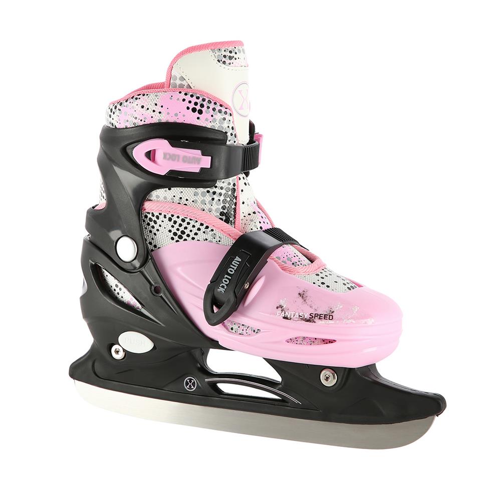 4in1 Inliner Schlittschuhe Rollschuhe Gr. 31-34, Rosa, verstellbar | NILS EXTREME NH18331