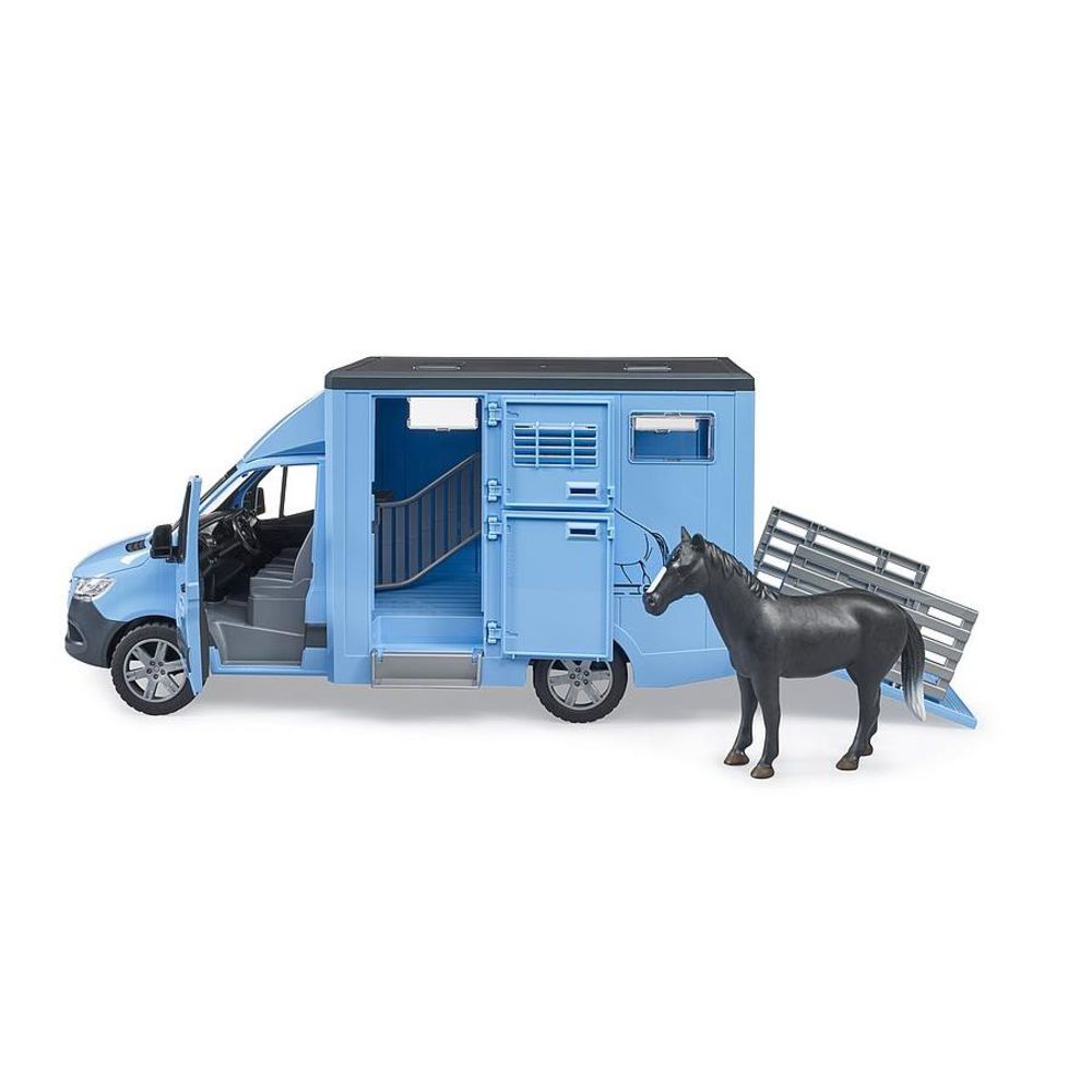 Bruder 02674 - MB Sprinter Tiertransporter mit 1 Pferd