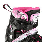 4in1 LED Inliner Schlittschuhe Rollschuhe Gr. 39-42, Rosa, verstellbar | NILS EXTREME NH10905
