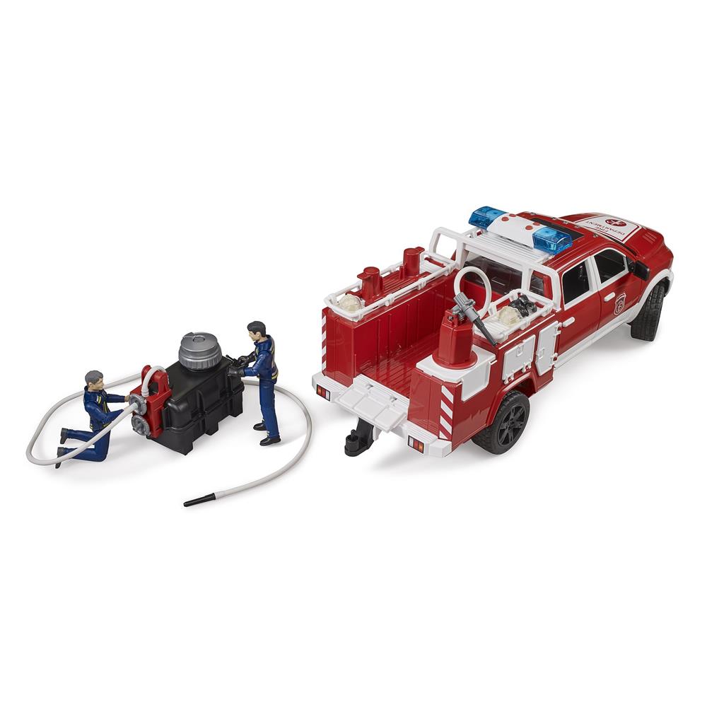 Bruder 02544 - RAM 2500 Feuerwehreinsatzwagen, 1:16, mit Licht & Sound Modul