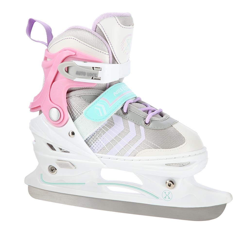 4in1 Inliner Schlittschuhe Rollschuhe Gr. 34-38, Rosa, verstellbar | NILS EXTREME NH18192