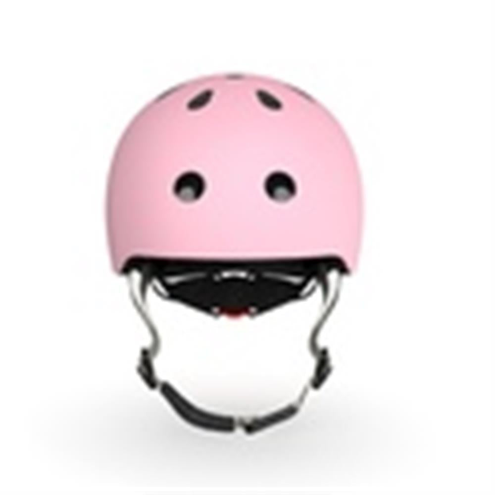 Scoot & Ride Kinderhelm Größe S-M (51-55 cm) rose - Schutzhelm mit LED-Licht
