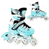 4in1 Inliner Schlittschuhe Rollschuhe Gr. 39-42, Minzgrün, verstellbar | NILS EXTREME NH10905