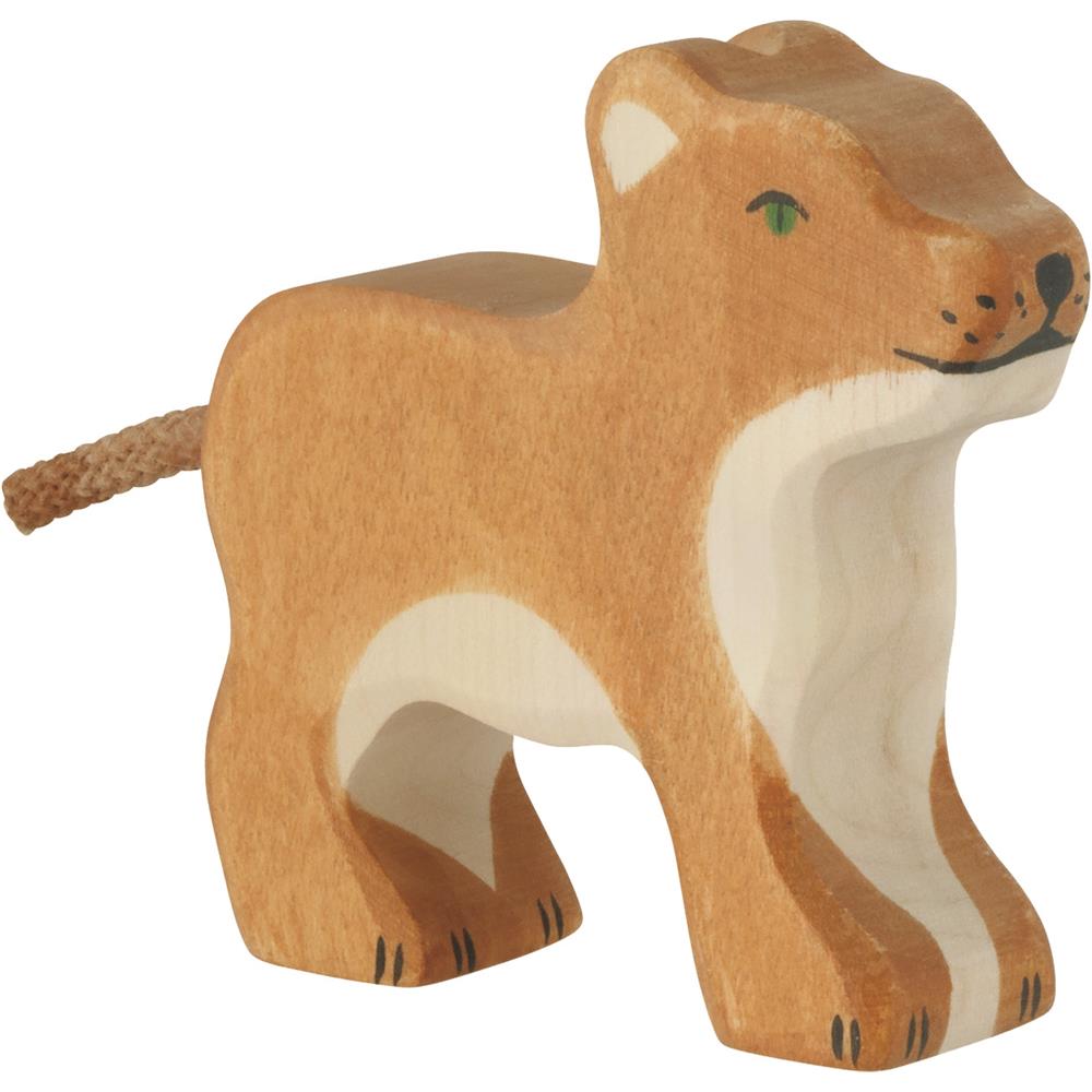 Holztiger Holzfiguren - Wilde Tiere 4er Set, Holzspielzeug, ab 3 Jahren