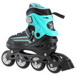 2in1 Inliner Schlittschuhe Gr. 34-38, Schwarz-Blau, verstellbar | NILS EXTREME NH18190