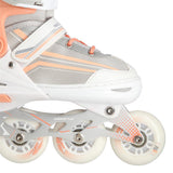 2in1 Inliner Schlittschuhe Gr. 39-43, Weiß-Rosa, verstellbar | NILS EXTREME NH18190
