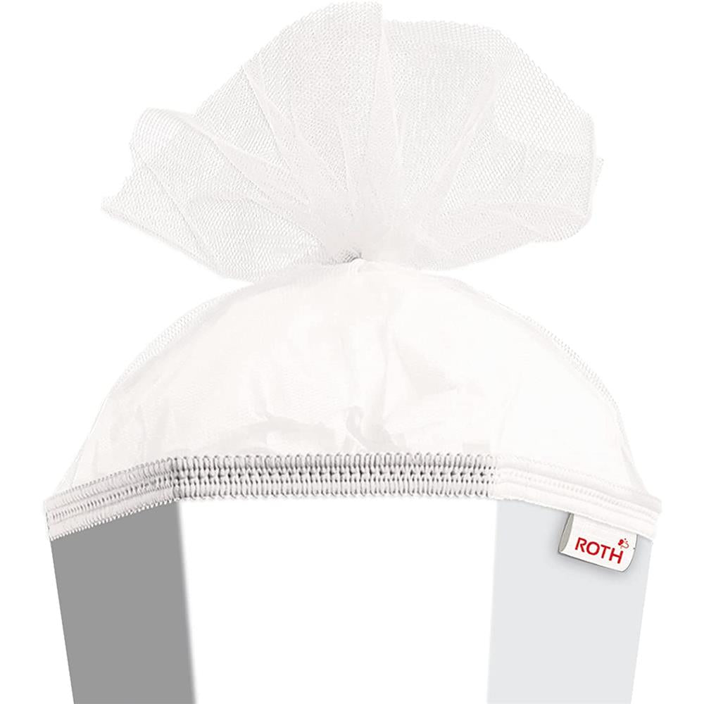 Roth Extra große XXL Schultüte-Rohling/Basteltüte, weiß, 100cm, eckig, Rot(h)-Spitze, Tüllverschluss