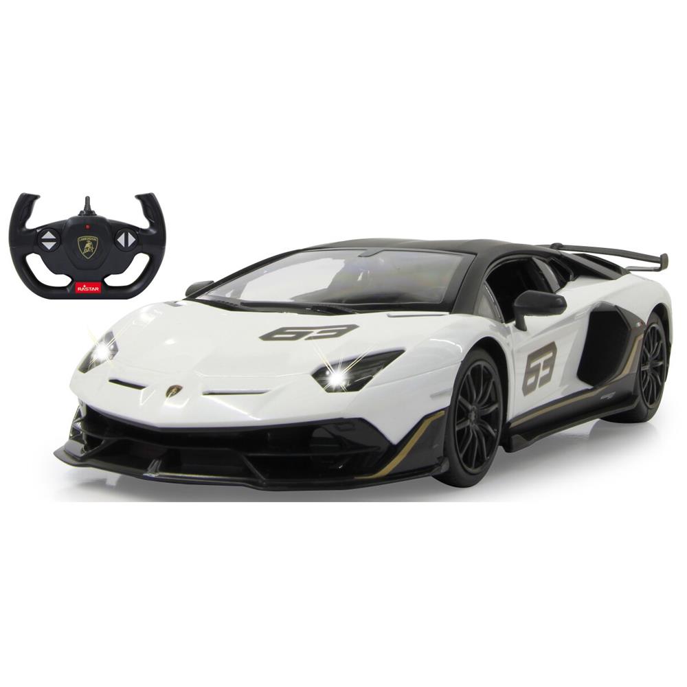 Jamara Lamborghini Aventador SVJ Performance 1:14 weiß 2,4GHz Ferngesteuertes Auto mit LED Fahrlicht